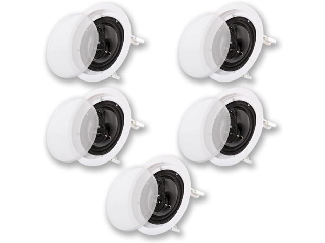 Acoustic Audio CS-IC63 in Ceiling 6.5' Home Theater 5 Speaker Set 3 Way 1500 Watt CS-IC63-5S