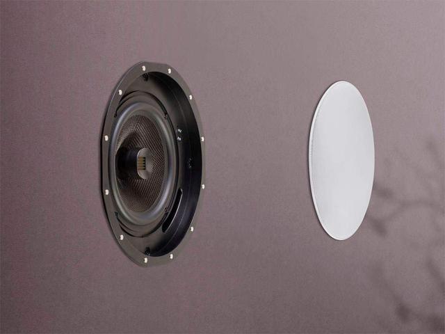 Monoprice Amber 2-Way Carbon Fiber Ceiling Speakers - 8 Inch With Magnetic Grille And Ribbon Tweeter (Pair) - image 10