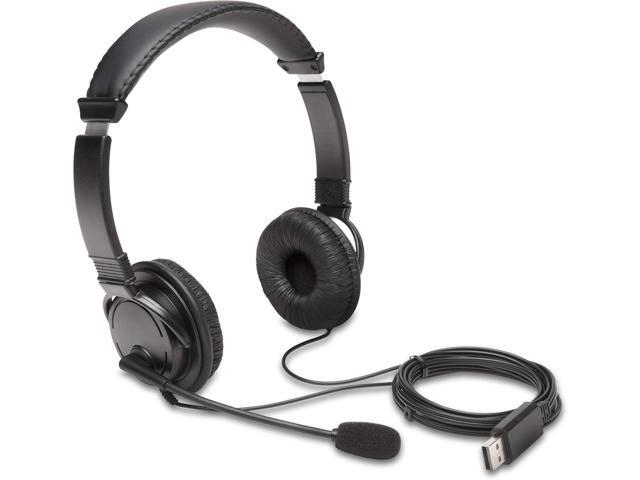 Kensington USB Hi-Fi Headphones with Microphone (K97601WW), Black