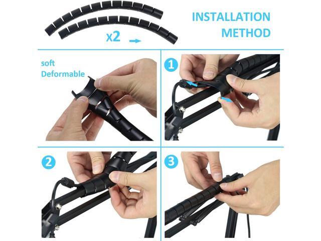 K669 Microphone Boom Arm Mic Stand, Windscreen and Cable Sleeve Compatible with Fifine K669 669B USB Podcast Microphone to Recording and Streaming...