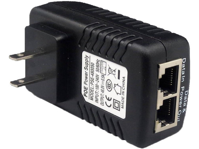 ANVISION 2-Pack 48V 0.5A PoE Power Adapter Supply Injector Ethernet with Wall Plug, IEEE 802.3af Compliant, 10/100Mbps, for IP Voip Phones Cameras...