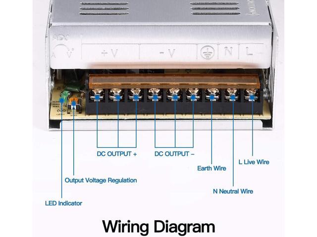 DC 12V 30A Power Supply 360W Universal Regulated Switching AC to DC Converter AC110V/220V (SMPS) Transformer Driver Adapter for LED Strip Light,...