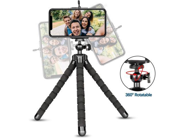 Portable Flexible Tripod, Adjustable Cell Phone Tripods, Portable and Adjustable Camera Holder, Small Tripod Stand for Video Recording, Cell Phone...