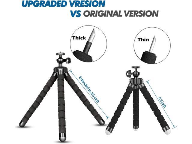 Phone Tripods, Flexible Tripods and Portable Adjustable Tripod with Wireless Remote, Compatible with iPhone/Android Phones, Mini Camera Tripod...