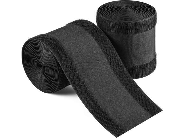 WILLBOND Carpet Cord Cover Cable Grip Floor Cover Cable Protector Management Only for Commercial Office Carpet(Black,19.69 ft)