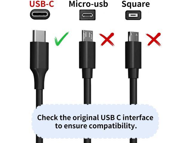 65W USB C Power Adapter, Fiattigear Type C Power PD Wall Fast Charger Compatible with Mac Book Pro, Dell Latitude, Lenovo, Huawei Matebook, HP...