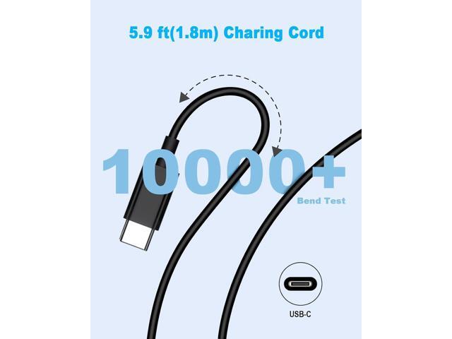 65W USB C Power Adapter, Fiattigear Type C Power PD Wall Fast Charger Compatible with Mac Book Pro, Dell Latitude, Lenovo, Huawei Matebook, HP...