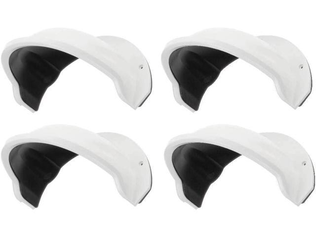 SDS DS-1250ZJ Universal Sun Rain Shade Camera Cover Shield for Outdoor Camera (4 Pack, White)