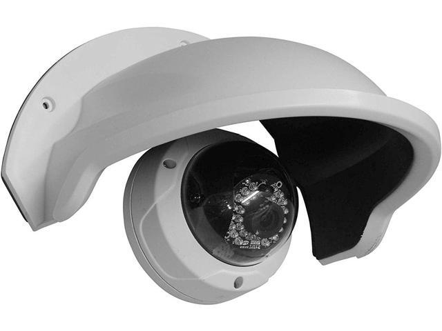 SDS DS-1250ZJ Universal Sun Rain Shade Camera Cover Shield for Outdoor Camera (4 Pack, White)