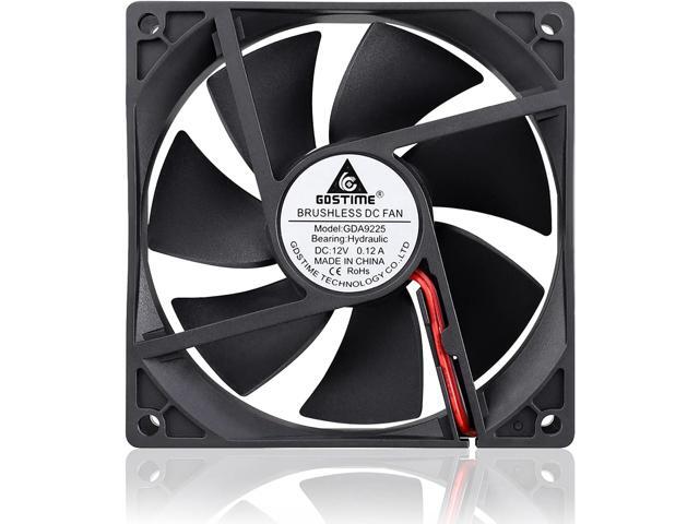 GDSTIME 92mm x 92mm x 25mm 90mm 3.6 Inches 12v Brushless Dc Cooling Fan 2 Pin