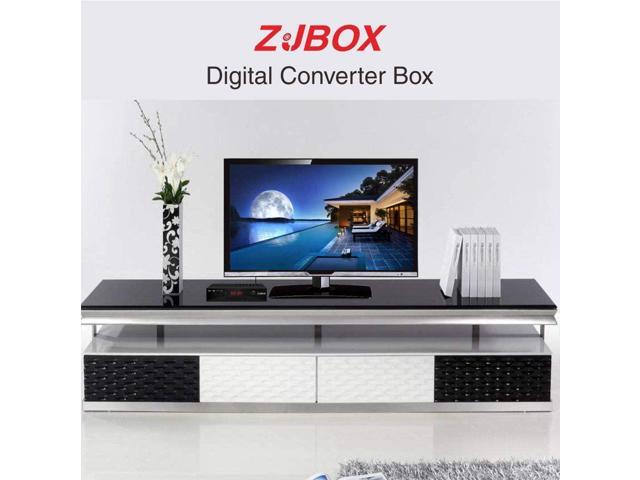 Digital TV Converter Box, ATSC Cabal Box - ZJBOX for Analog HDTV Live1080P with TV Recording & Playback,HDMI Output,Timer Setting TV Tuner Function...