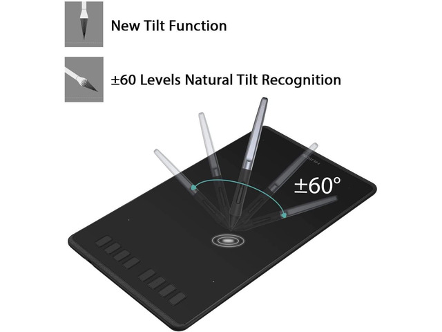 Huion Inspiroy H950P Graphics Drawing Tablet with Tilt Feature Battery-Free Pen 8192 Pressure Sensitivity and 8 User-Defined Shortcuts,Compatible...