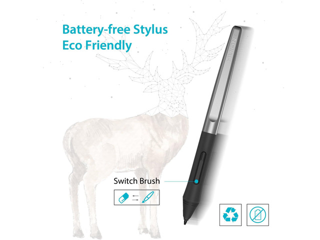 HUION PW100 Battery-Free Stylus for Huion Inspiroy H640P H950P H1060P H610Pro V2 HS610 HS64 H420X H580X H610X Graphics Tablet