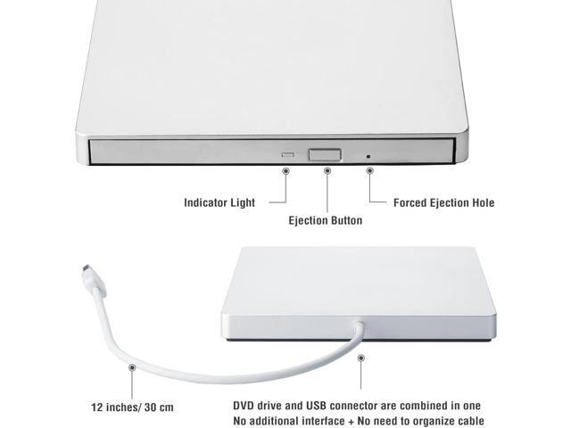 External CD/DVD Drive for Mac, CD Burner USB 3.0 Portable CD-ROM DVD+/-RW Disc Player Burner Reader Writer Optical Drive for Apple Mac MacBook...