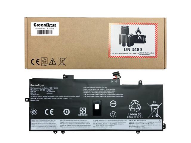 GREENTECH L18M4P72 L18C4P71 BATTERY FOR THINKPAD X1 CARBON 7TH 8TH GEN, X1 YOGA 4TH 5TH GEN - GREENTECH 15.36V 51WHR BATTERY SB10K97644 02DL006...