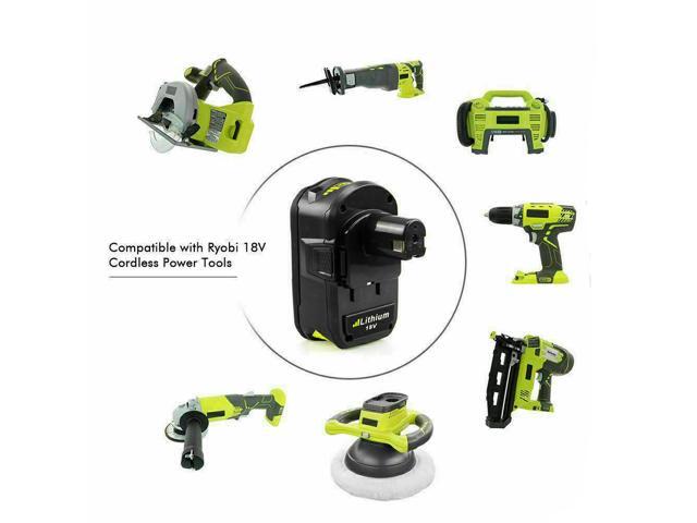 GREENTECH P108 BATTERY FOR RYOBI 18V POWER TOOLS - HIGH CAPACITY LITHIUM-ION 18V 6.0AH (2 PACK) REPLACES RYOBI P108 18V BATTERY