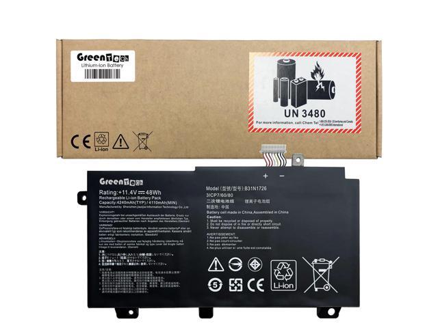 GREENTECH B31N1726 BATTERY FOR ASUS FX80 FX86 TUF GAMING FX504 FX505 FA506IU FA706II 48WHR B31BN91 A41LK9H B31N1726-1 B31BNEH (Short Cable)