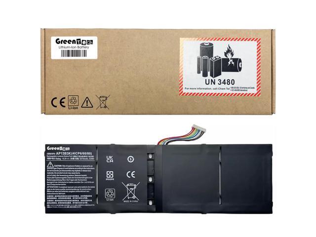 GREENTECH AP13B3K BATTERY FOR ACER ASPIRE M5-583 R7-571 R7-572 V5-452 V5-472 V5-473 V7-481 V7-482 53WH AP13B8K KT.00403.015 KT00403015