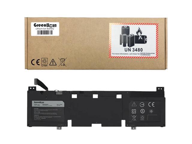 GREENTECH 3V806 BATTERY FOR ALIENWARE 13 R2, ALIENWARE ECHO 13, ALIENWARE QHD, ALW13ED-1508, ALW13ED-1708, ALW13ED-1808 51WHR 3V806, 62N2T, 2VMGK,...