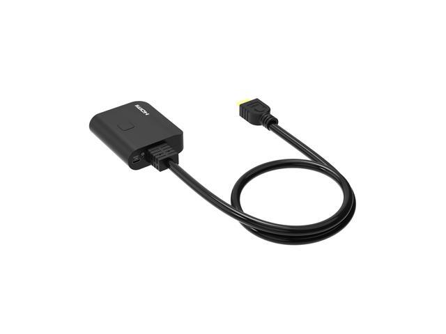 PORTTA HDMI Splitter 1×2 Splitter Supports 4K@60Hz 4:4:4 HDMI Duplicator/Distributor UltaHD High-Resolution Down Scaler