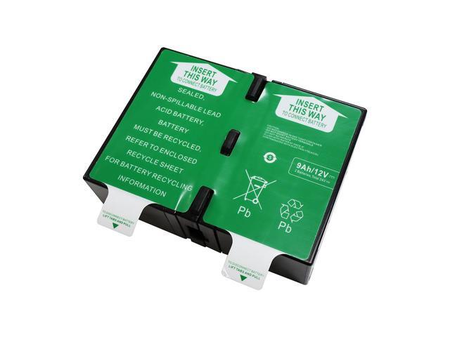 GREENTECH COMPATIBLE APCRBC124 SLA BATTERY FOR APC BR1300G BX1500G SMT750RM2U 24V 9AH REPLACES APCRBC124 RBC124 Battery Cartridge #124