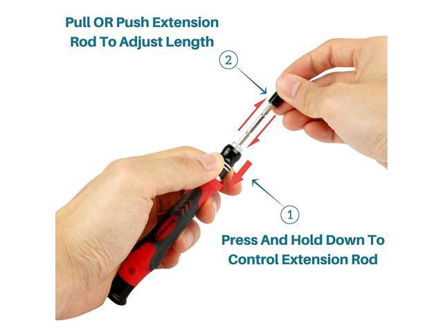 WIREHARD 62 in 1 Precision Screwdriver Set Repair Tool Kit - Magnetic Steel Specialty Bits for All iPhone and Smartphone Models, MacBook, Desktop...