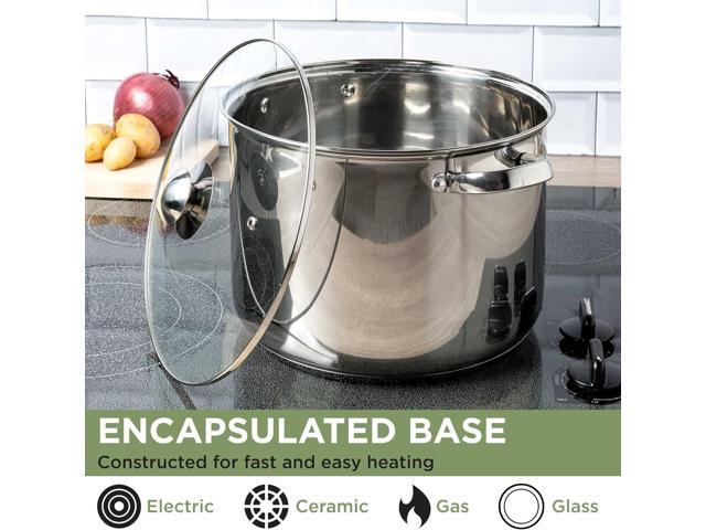 Ecolution Stainless Steel Stock Pot, 12-Quart