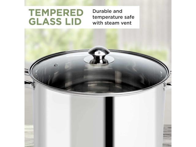Ecolution Stainless Steel Stock Pot, 12-Quart
