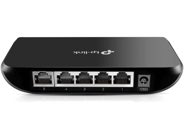 TP-Link 5 Port Gigabit Ethernet Network Switch Plug and Play Desktop or Wall-Mount Plastic Case Ethernet Splitter Fanless Traffic...