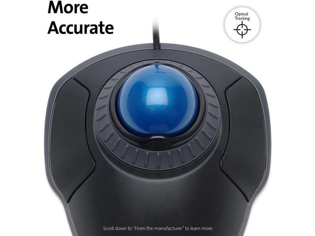 Kensington - Orbit 72337 Optical Gaming Ambidextrous Mouse with Scroll Ring - Wired - Black and Blue - image 8