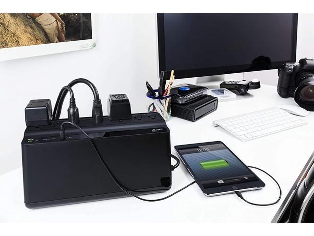 APC - Back-UPS 600VA, 120V, 1 USB charging port, 7 NEMA outlets (2 surge) - Black - image 11