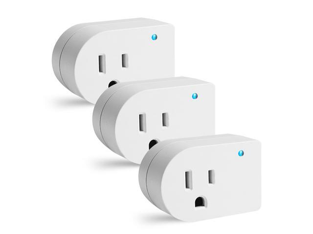 Single Surge Protector Plug, Grounded Outlet Wall Tap Adapter with Indicator Light, 1 Outlet,245J/125V, UL, White, 3Pack