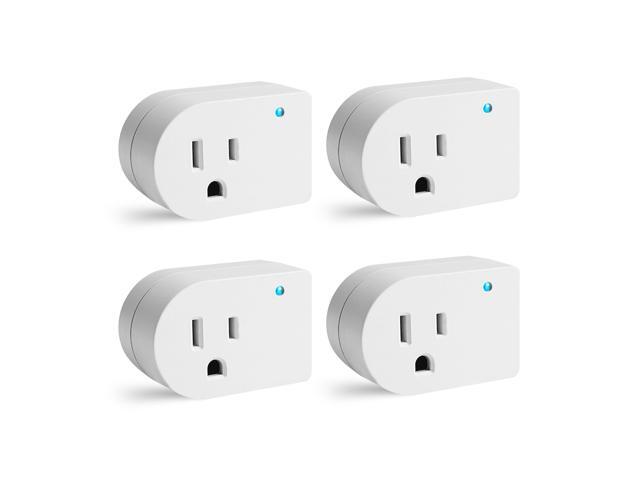 Single Surge Protector Plug, Grounded Outlet Wall Tap Adapter with Indicator Light, 1 Outlet,245J/125V, UL, White, 4Pack
