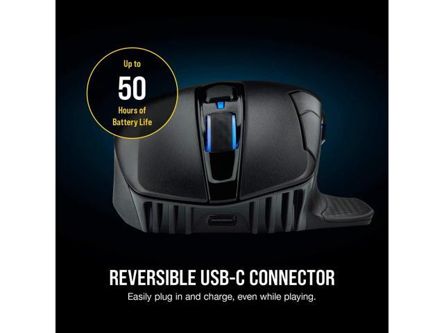 CORSAIR - DARK CORE RGB PRO Wireless Optical Gaming Mouse with Slipstream Technology - Wireless - Black - image 9
