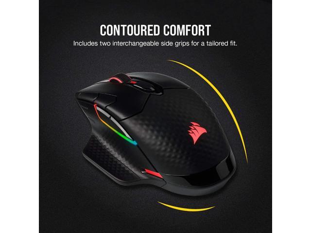 CORSAIR - DARK CORE RGB PRO Wireless Optical Gaming Mouse with Slipstream Technology - Wireless - Black - image 11