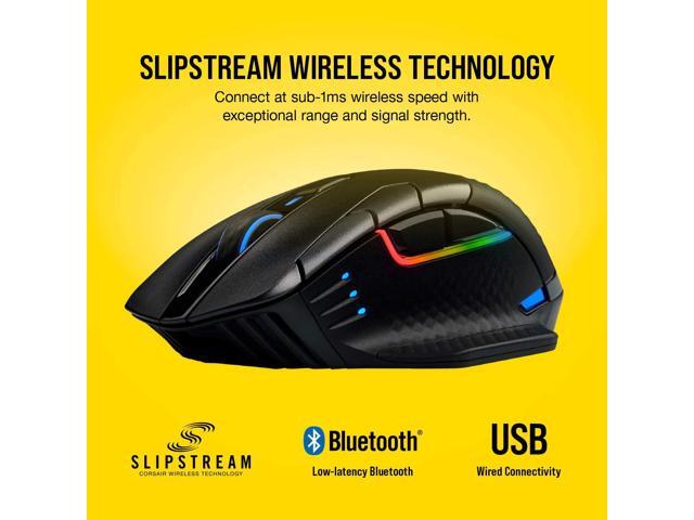 CORSAIR - DARK CORE RGB PRO Wireless Optical Gaming Mouse with Slipstream Technology - Wireless - Black - image 8