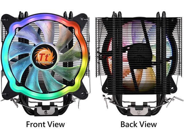 Thermaltake - UX200 5V Motherboard ARGB Sync 16.8 Million Colors 15 Addressable LED Intel/AMD Universal CPU Cooler - Black - image 12