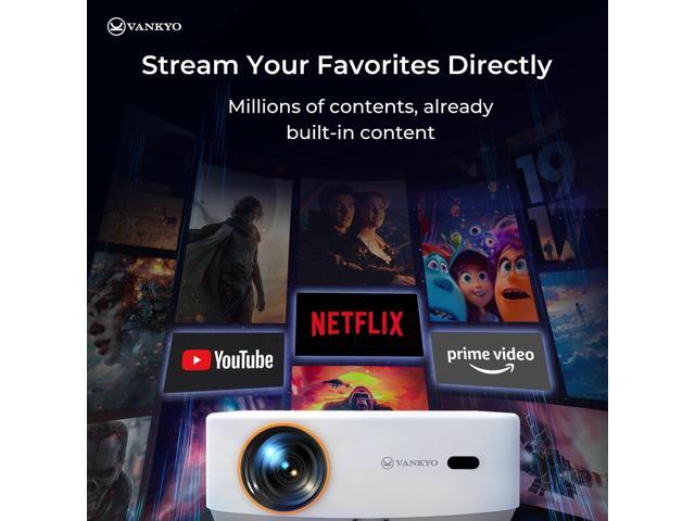 200 FHD 1080p Smart LED Projector with Wi-Fi & 2-Channel Speakers