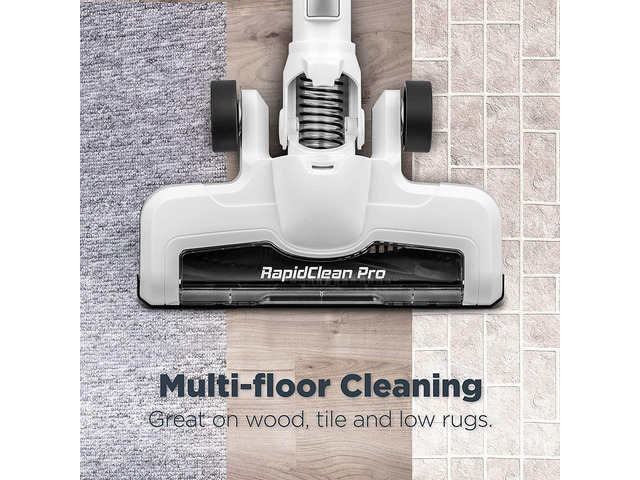 Eureka RapidClean Pro Lightweight Cordless Vacuum Cleaner, High Efficiency Powerful Digital Motor LED Headlights, Convenient Stick and Handheld...