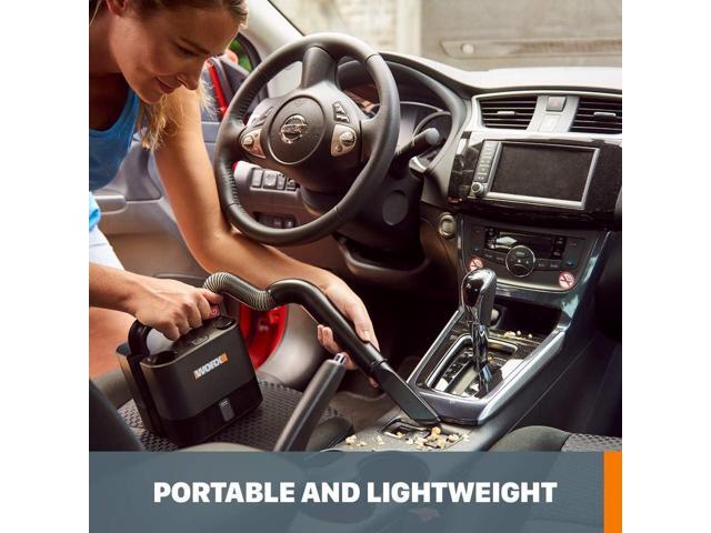 WORX WX030L 20V Power Share Cordless Cube Vac Compact Vacuum, Black