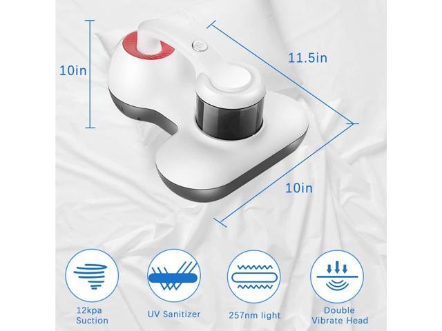 Hersven Mattress Vacuum Cleaner, UV Bed Vacuum Cleaner 12KPa Handheld Vacuum Upgraded Effectively Clean Up Bed, Pillows, Cloth Sofas, Carpets and...
