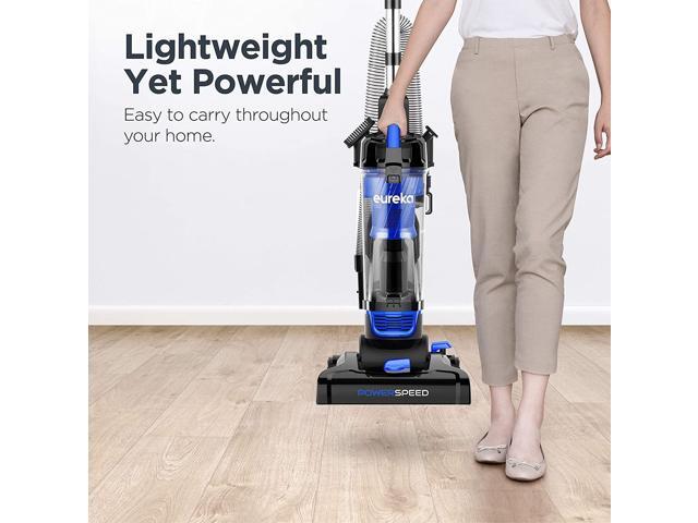 Eureka Lightweight Powerful Upright Vacuum Cleaner for Carpet and Hard Floor, PowerSpeed, New Model,Blue,black/New Model