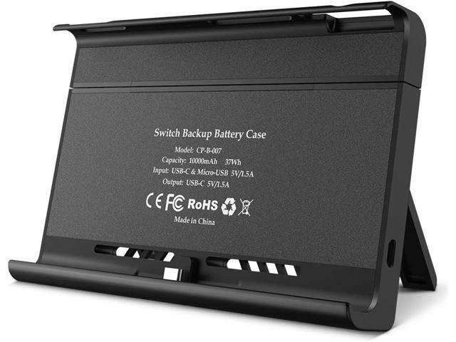 10000mAh Battery Charger Case, Compatible with Nintendo Switch & Nintendo Switch OLED Model, Portable Backup Battery Pack, Travel Power Bank,...