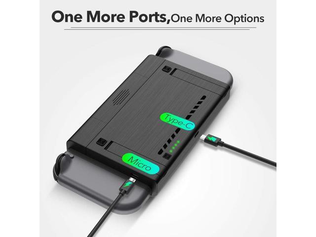 10000mAh Battery Charger Case, Compatible with Nintendo Switch & Nintendo Switch OLED Model, Portable Backup Battery Pack, Travel Power Bank,...