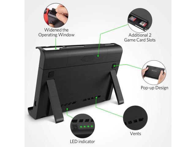 10000mAh Battery Charger Case, Compatible with Nintendo Switch & Nintendo Switch OLED Model, Portable Backup Battery Pack, Travel Power Bank,...