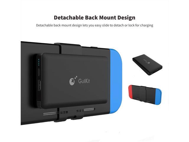 Portable Power Bank Compatible for Nintendo Switch, 10000mAh 5V/3A Flash Rechargeable Extended Battery Backup Charger Case for Smartphone and Switch