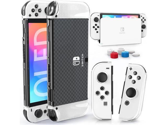 HEYSTOP Switch OLED Case for Nintendo Switch OLED Model, Dockable Cover Hard PC Protector Case for Switch OLED Grips for Switch OLED Console and...