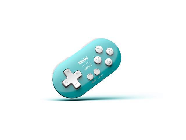 8Bitdo Zero 2 Bluetooth Gamepad Keychain Sized Mini Controller for Switch, Windows, Android, macOS & Raspberry Pi(Turquoise Edition)