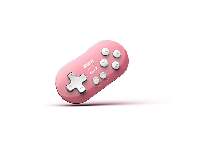 8Bitdo Zero 2 Bluetooth Gamepad Keychain Sized Mini Controller for Switch, Windows, Android, macOS & Raspberry Pi(Pink Edition) - Nintendo Switch