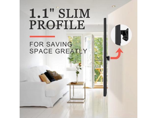 No Stud TV Wall Mount, Drywall Studless TV Hanger No Damage, No Drill, Non Screws, Dry Wall Flat Screen TVs Easy Install Bar Bracket fits VESA...